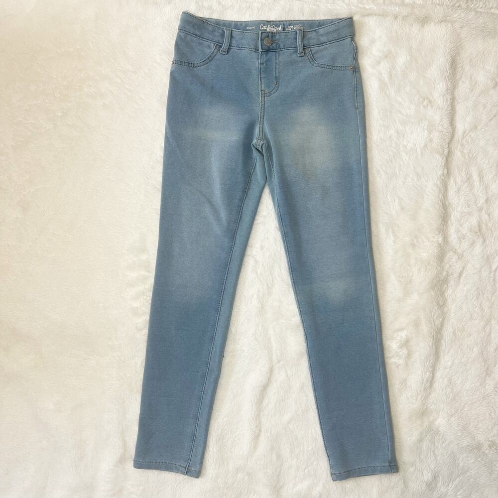 5/$25 NWOT Girls Cat and Jack Light Wash Jeggings Skinny Jeans Size 10/12